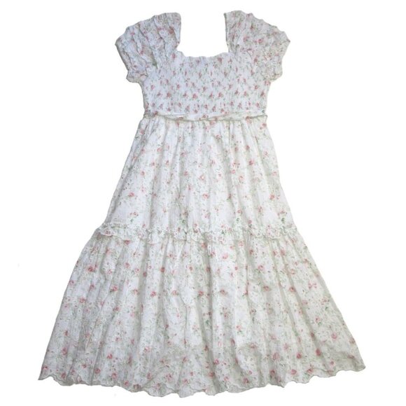 NWT LoveShackFancy x Target Clementine in White Floral Eyelet Midi Dress 16 - Picture 6 of 6